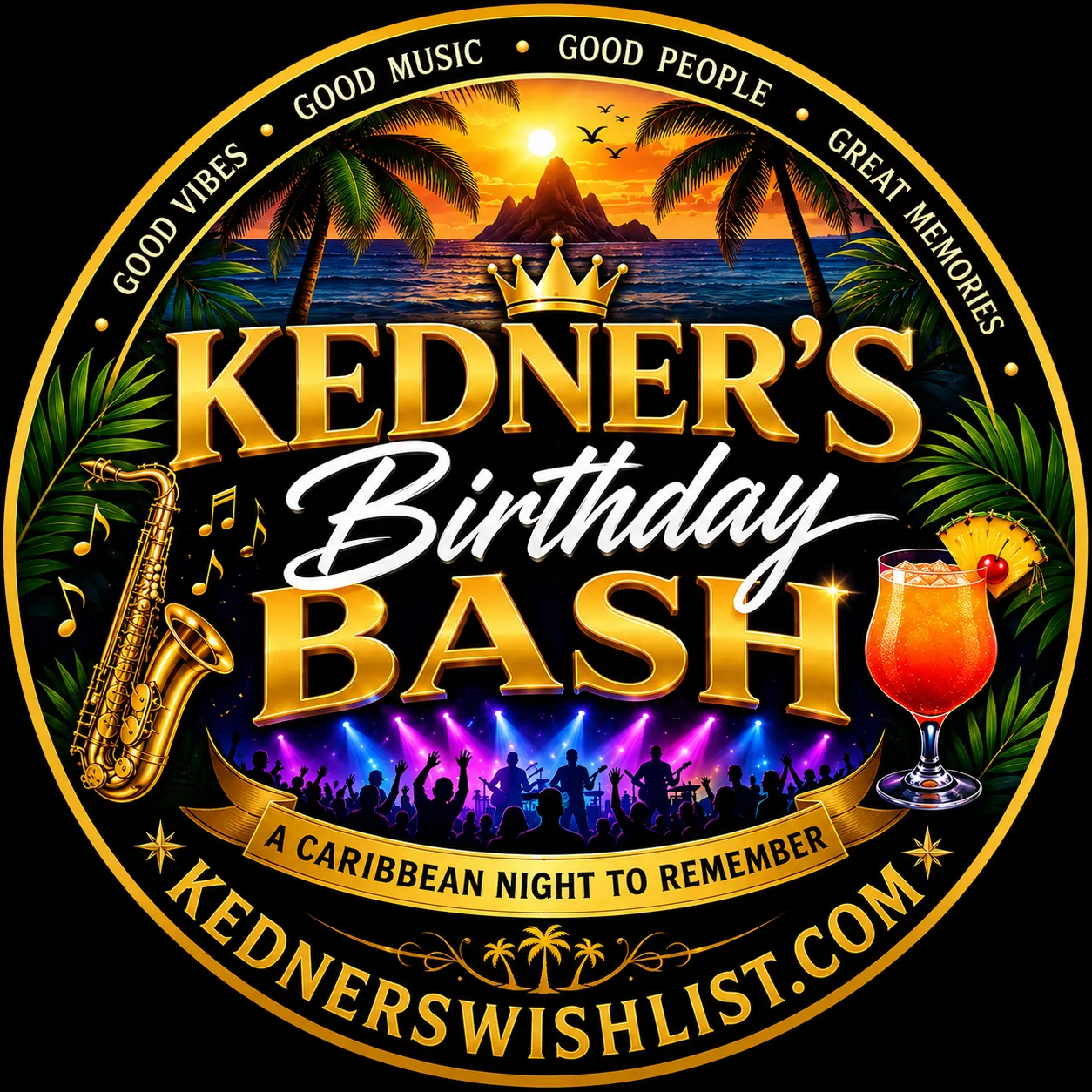 Kedner's Birthday Bash circular logo